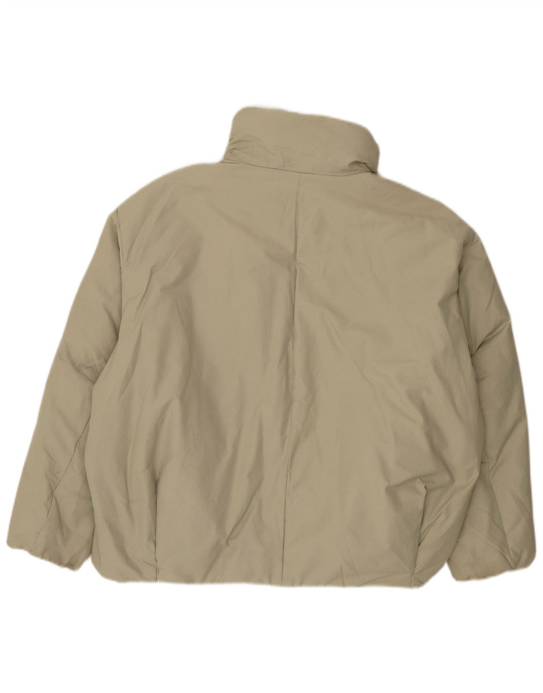 Giacca imbottita oversize da donna Zara UK 10 piccola in cotone grigio
