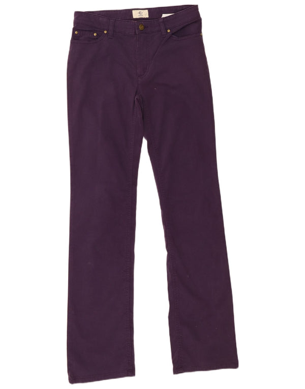 Pantaloni casual dritti da donna Cerruti 1881 W27 L32 cotone viola