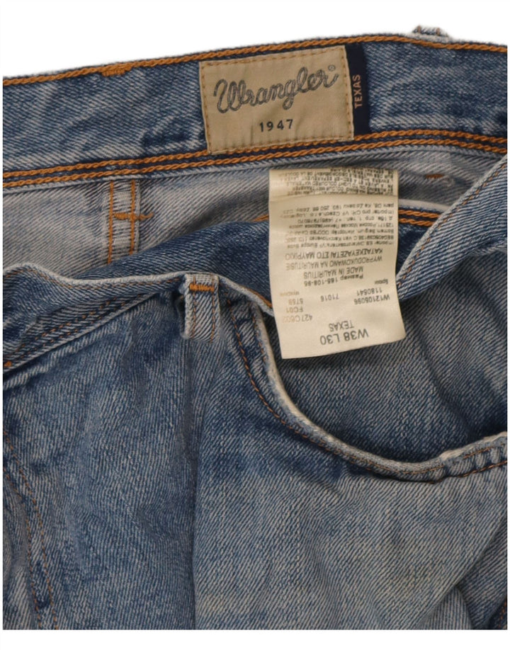 Jeans dritti da uomo Wrangler Texas W38 L30 cotone blu