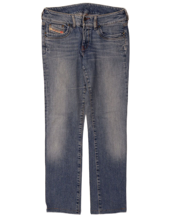 Jeans dritti da donna Diesel W28 L29 cotone blu