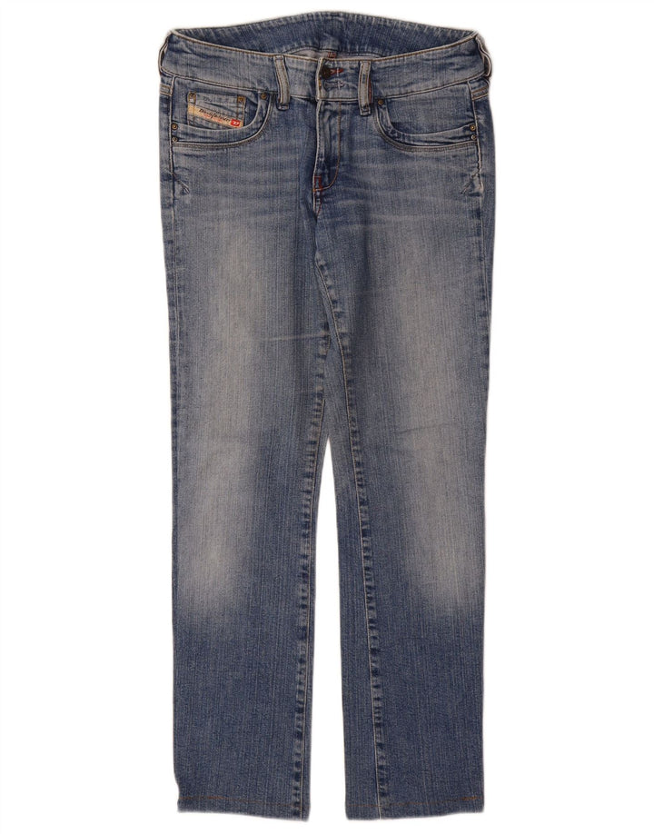Jeans dritti da donna Diesel W28 L29 cotone blu