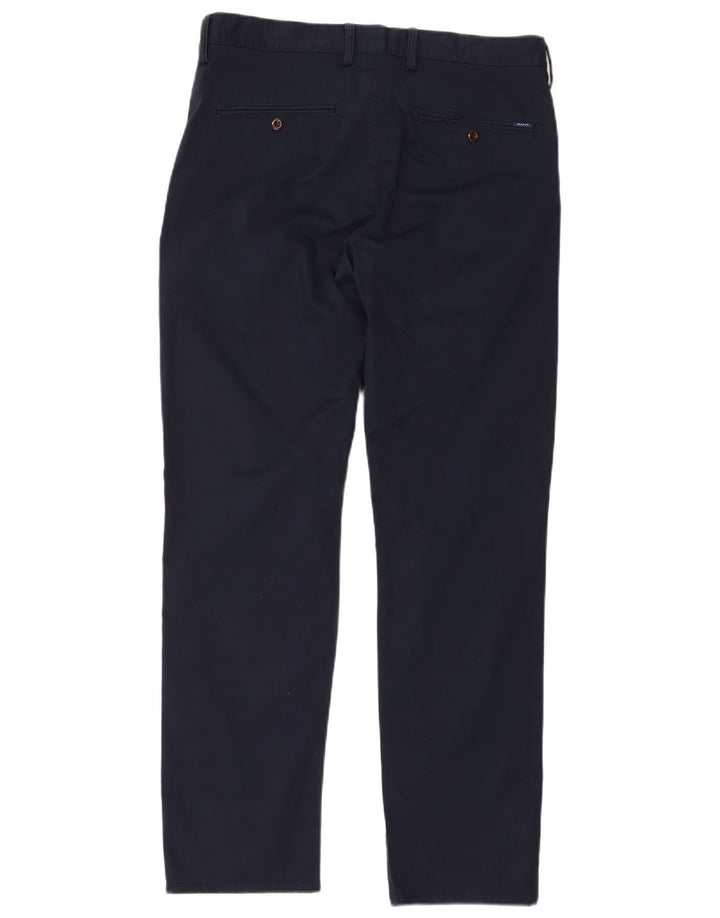 Pantaloni chino regolari dritti da uomo Gant W36 L31 blu navy