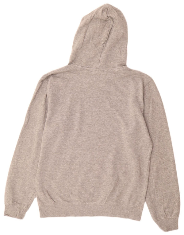 Felpa con cappuccio grafica da uomo Champion, grande cotone chiazzato grigio