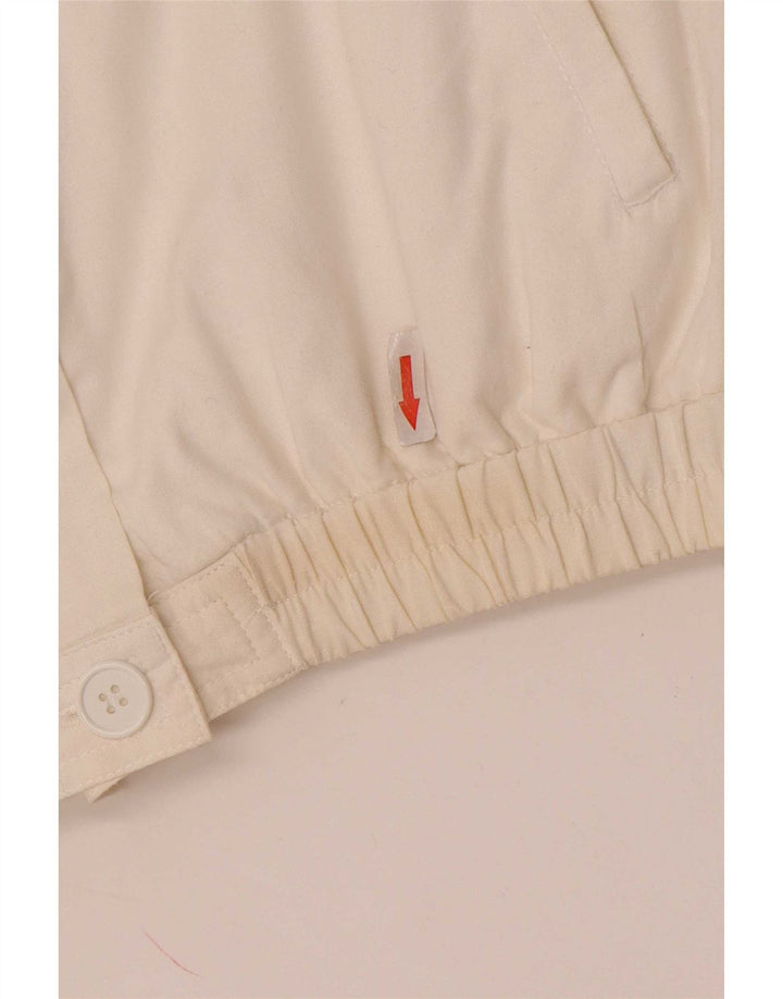 Giacca militare bomber vintage da donna EU 40 bianca media
