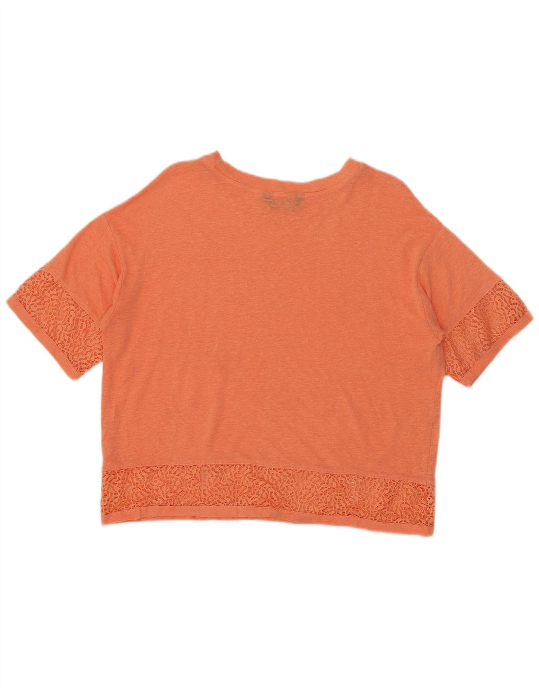 T-shirt corta oversize da donna Marks & Spencer Top UK 10 piccola arancione