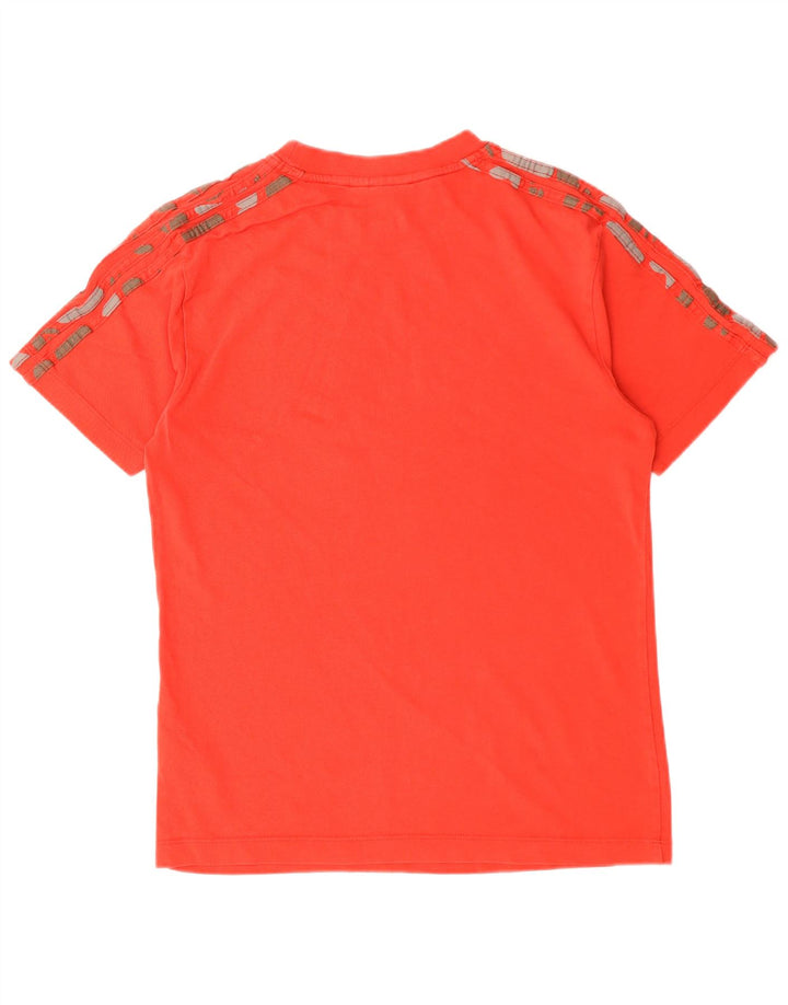 T-shirt grafica da uomo Adidas Top in cotone rosso medio