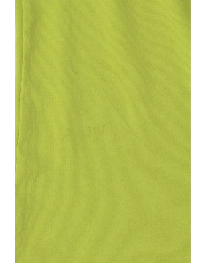 BENETTON Canotta da donna UK 14 grande cotone verde