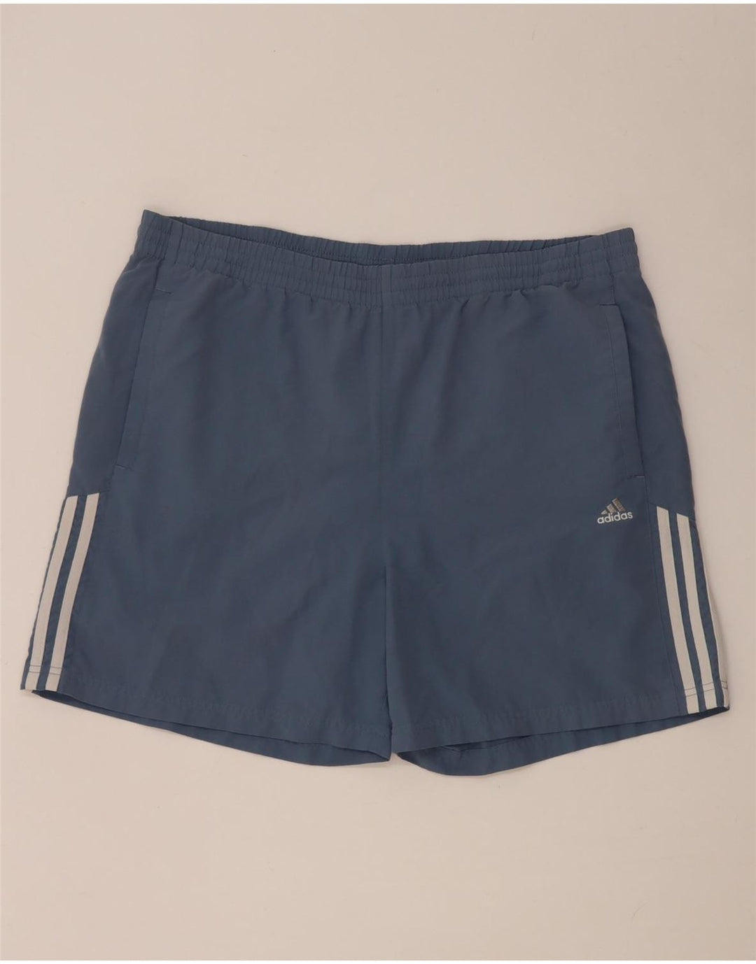 Pantaloncini sportivi Adidas da uomo grandi in poliestere blu