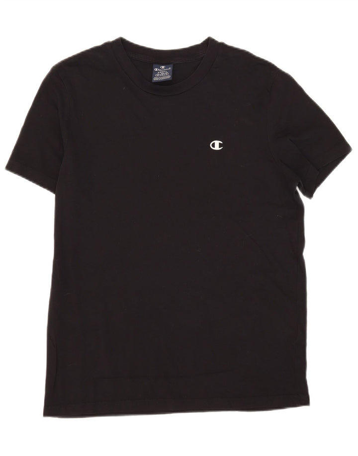T-shirt da uomo Champion Top piccola in cotone nero