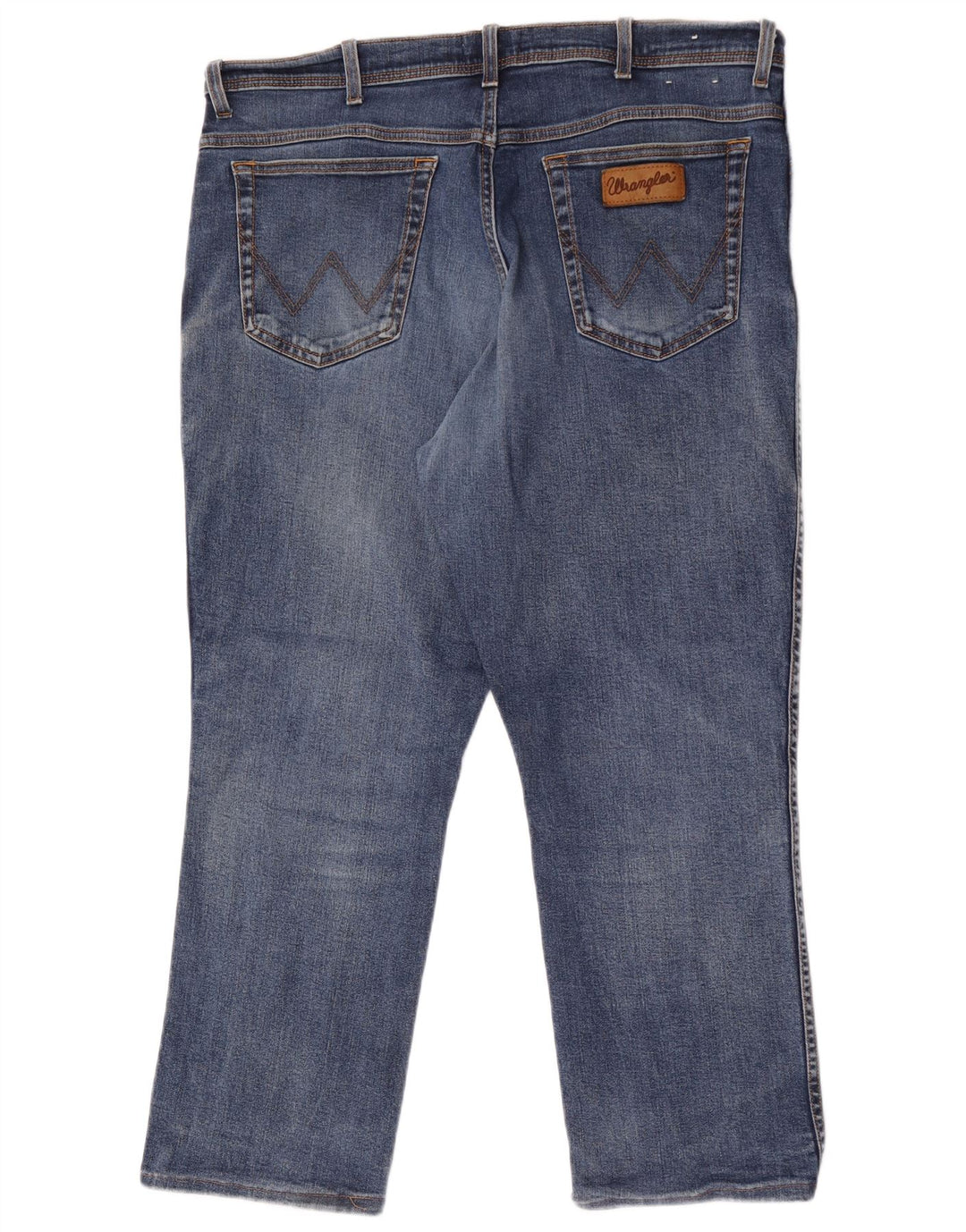 Jeans dritti da uomo Wrangler Texas W40 L27 cotone blu