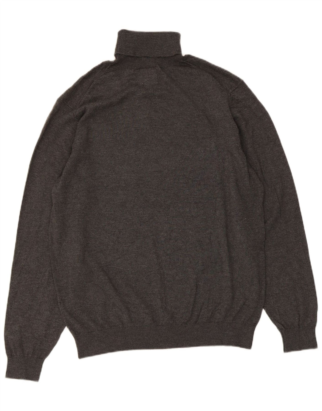 Maglione Zara da uomo con collo alto e collo alto in viscosa chiazzata grigia