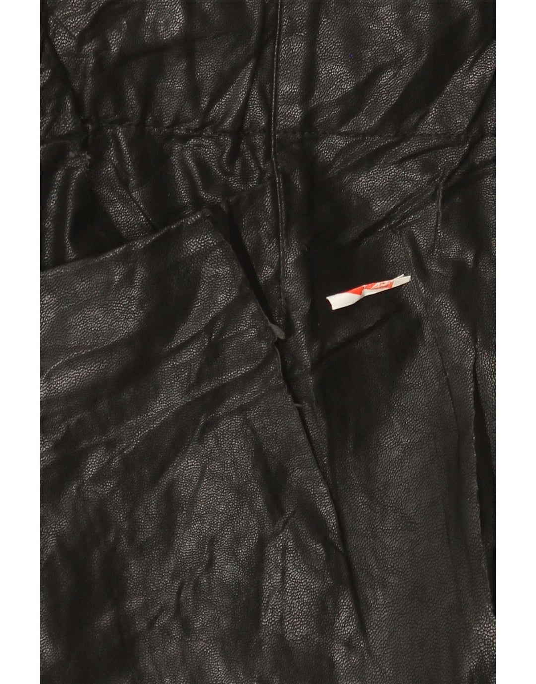 Minigonna Zara da donna in ecopelle piccola W26 poliuretano nero