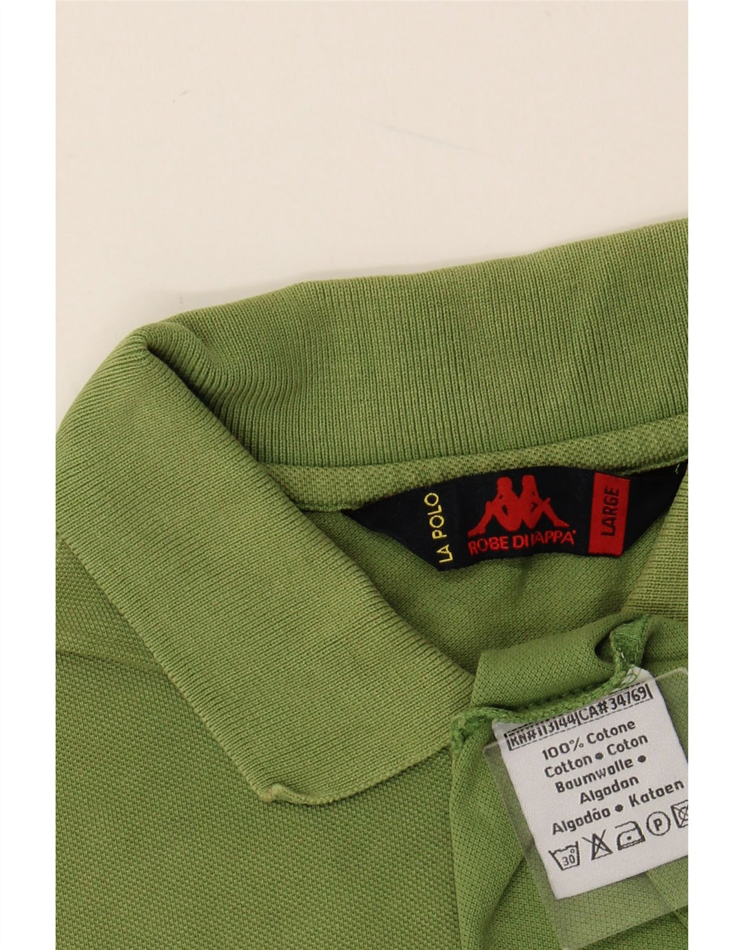 Polo Uomo KAPPA Large Verde Cotone