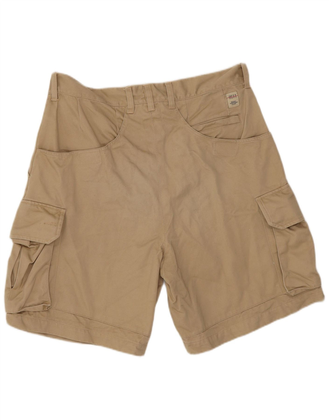 Pantaloncini cargo regolari da uomo vintage W30 cotone kaki medio