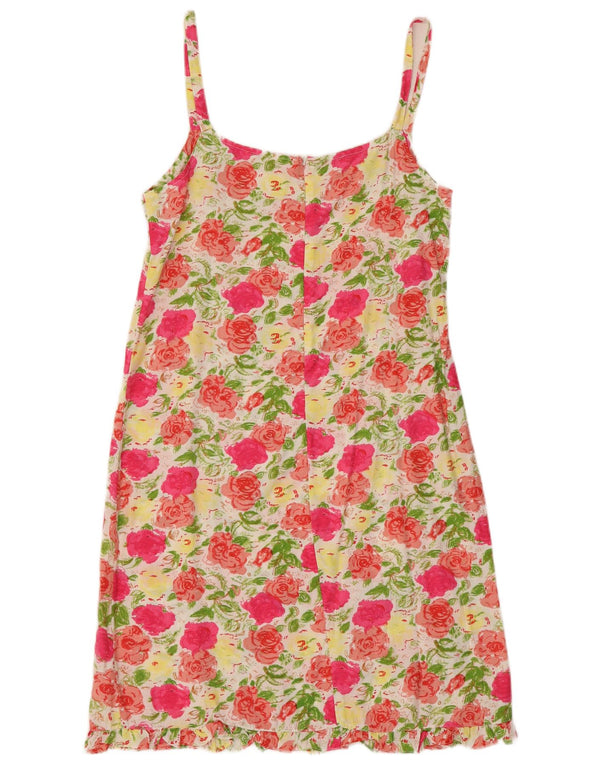 Abito sottoveste da donna Giani Feroti UK 12 Viscosa floreale multicolore media