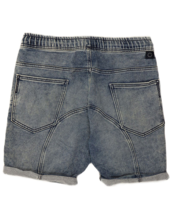 Pantaloncini di jeans da uomo Zara grandi W32 in cotone blu