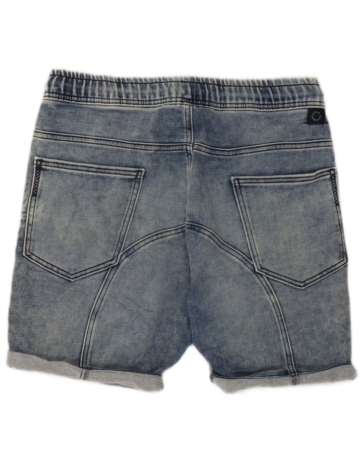 Pantaloncini di jeans da uomo Zara grandi W32 in cotone blu