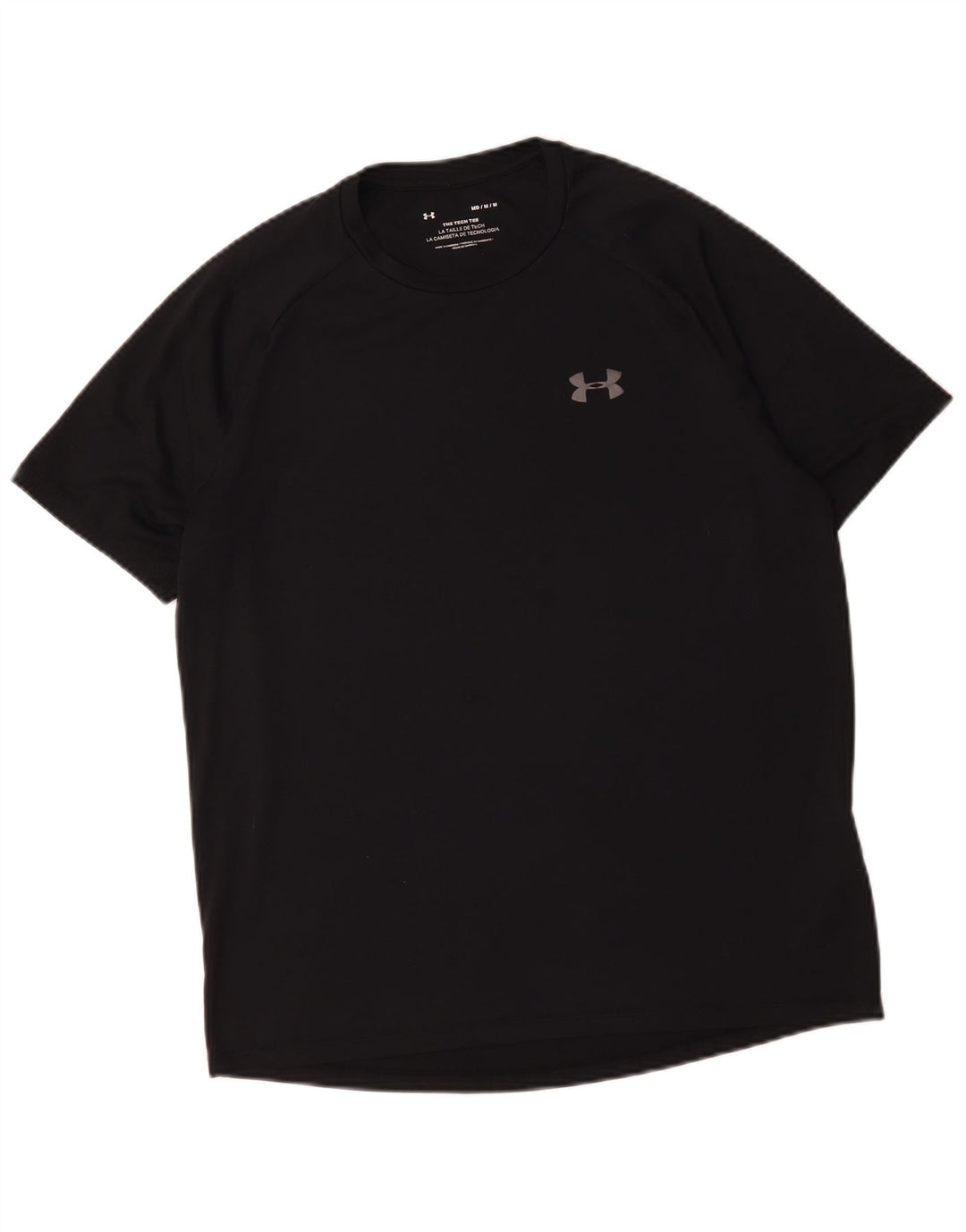 T-shirt da uomo Under Armour Top medio poliestere nero