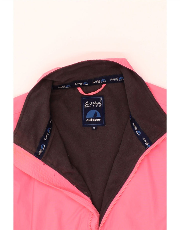 JACK MURPHY Womens Windbreaker Jacket UK 14 Large Pink Nylon Vintage Jack Murphy and Second-Hand Jack Murphy from Messina Hembry 