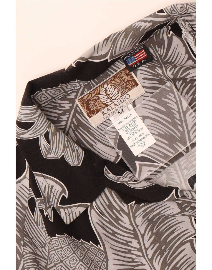 Camicia hawaiana a maniche corte da uomo Kalaheo Rayon floreale multicolore medio