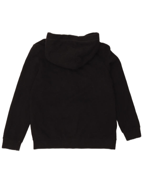 Maglione con cappuccio e zip oversize da donna Superdry UK 10 piccolo cotone nero