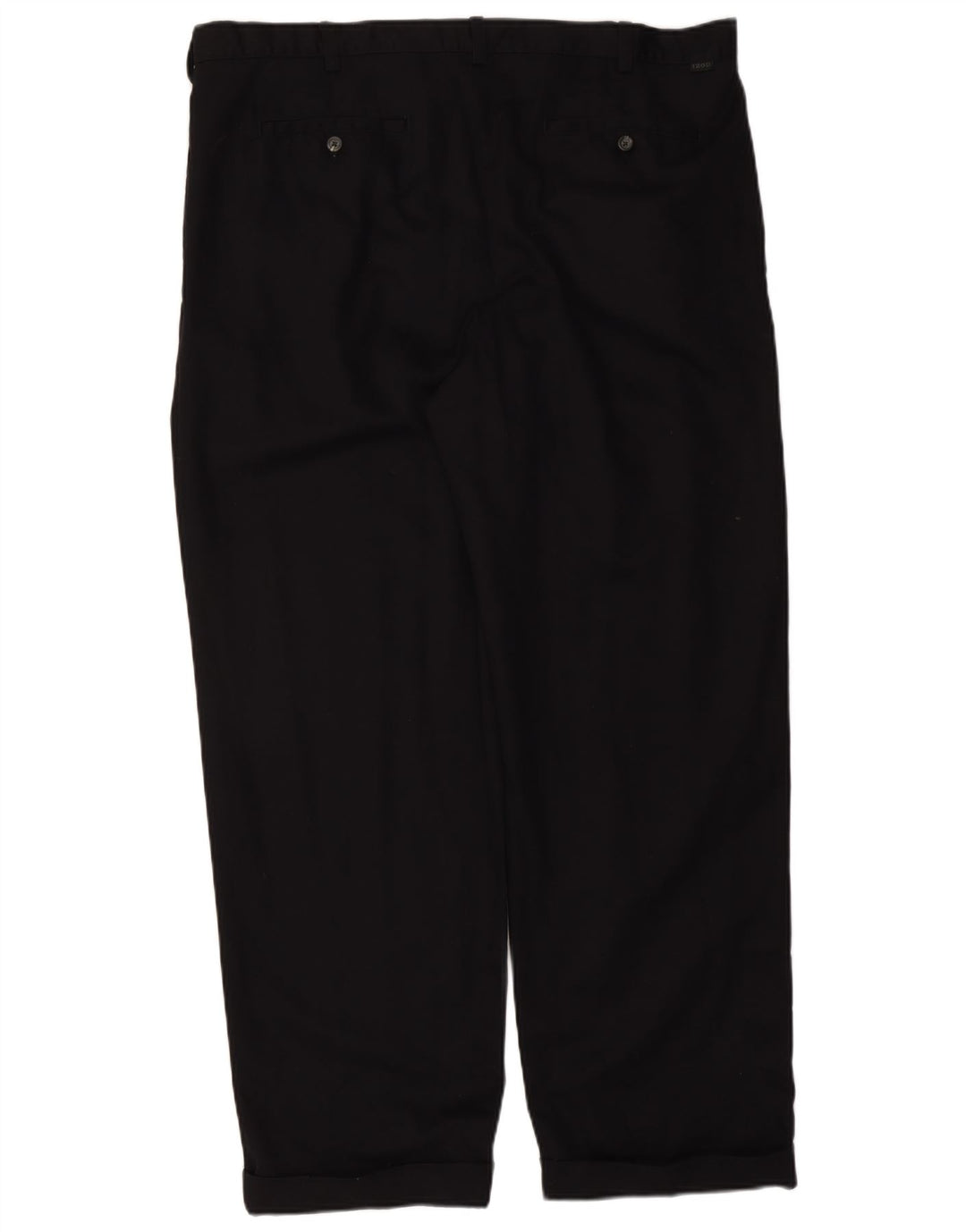 Pantaloni chino con pegging da uomo Izod W42 L32 cotone nero