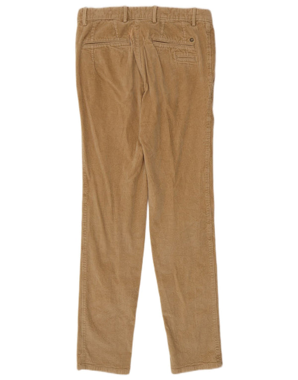 Pantaloni da uomo slim fit in velluto a coste Massimo Dutti EU 38 Small W30 L30 Beige