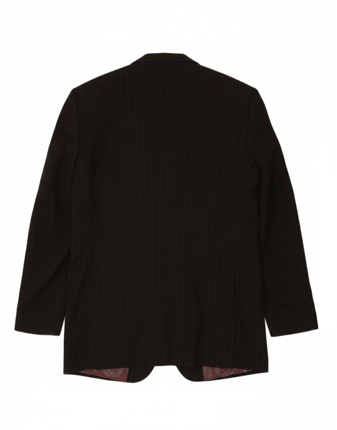 TED BAKER Mens 2 Button Blazer Jacket UK 40 Large Black Pinstripe Wool