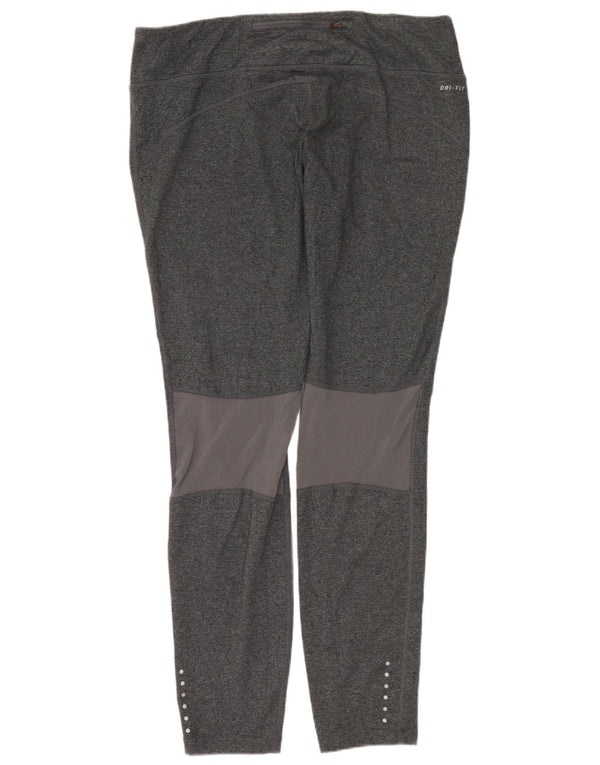Leggings Dri Fit da donna NIKE UK 18 XL poliestere grigio