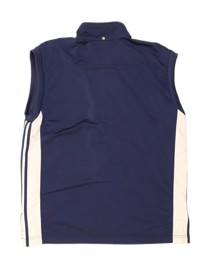 Giacca da tuta senza maniche Adidas da uomo UK 40/42 Medio Blu navy