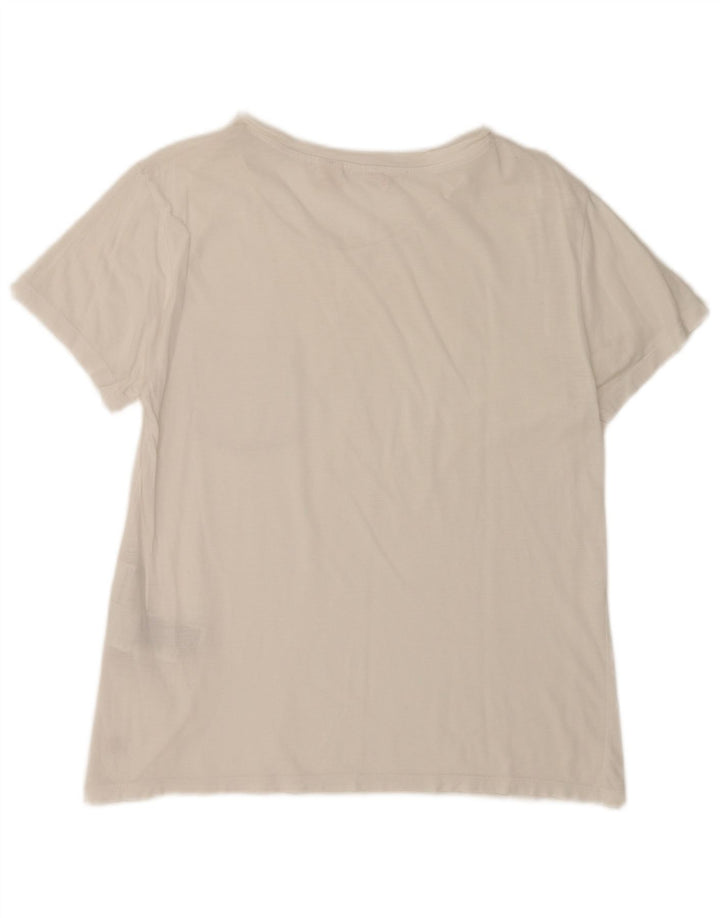 T-shirt da donna Levi's Top UK 16 grande cotone bianco