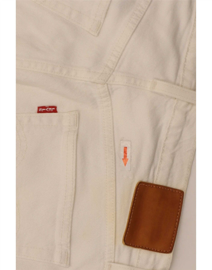 Jeans dritti da uomo Levi's W29 L28 cotone bianco