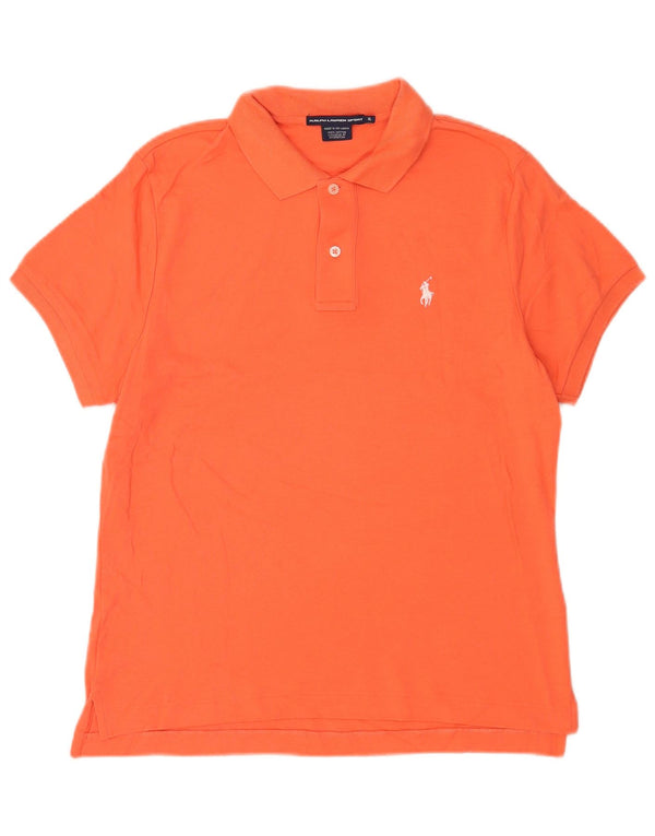 Polo da uomo Ralph Lauren XL in cotone arancione