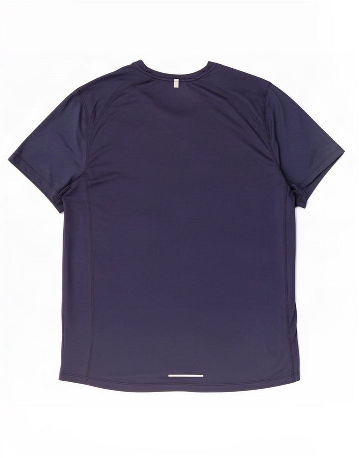 T-shirt Nike da uomo Dri Fit Top XL blu navy in poliestere