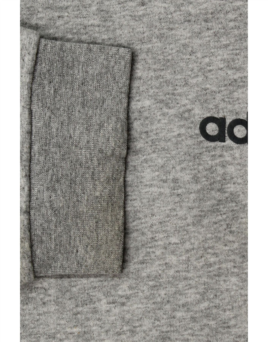 Felpa grafica da uomo ADIDAS, maglione grande, cotone grigio