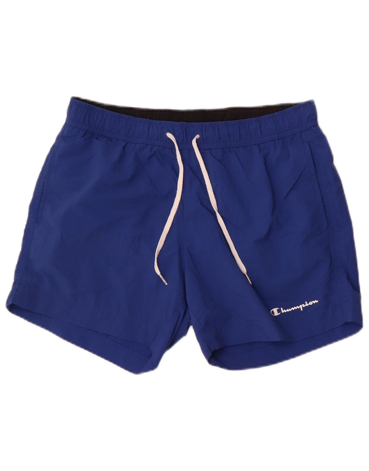 Pantaloncini da bagno da uomo Champion blu medio in poliammide