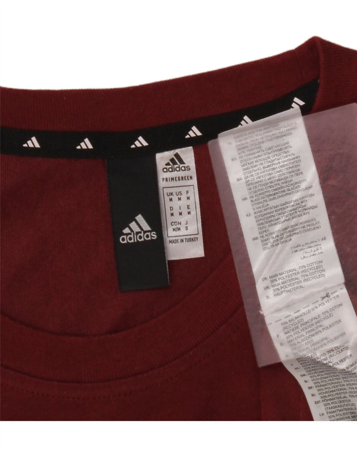 T-shirt ADIDAS da uomo Primegreen Top in cotone marrone medio