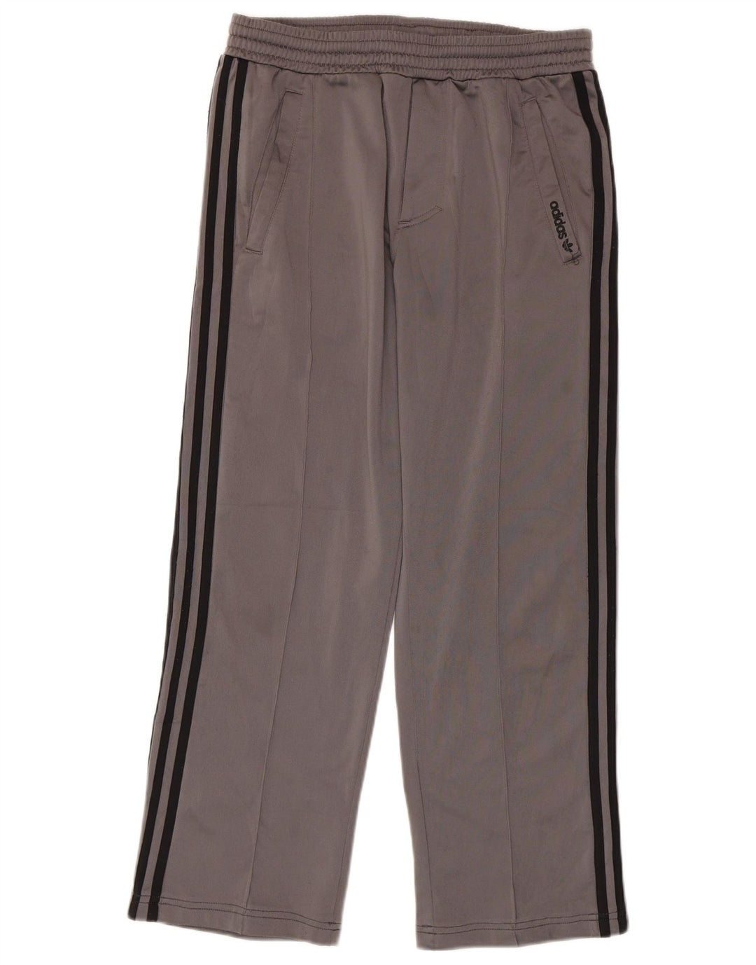 Pantaloni da tuta Adidas da uomo piccoli in poliestere grigio
