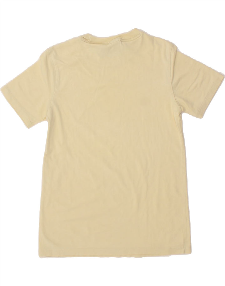 ADIDAS Womens Graphic T-Shirt Top UK 8 Small  Beige Vintage Adidas and Second-Hand Adidas from Messina Hembry 