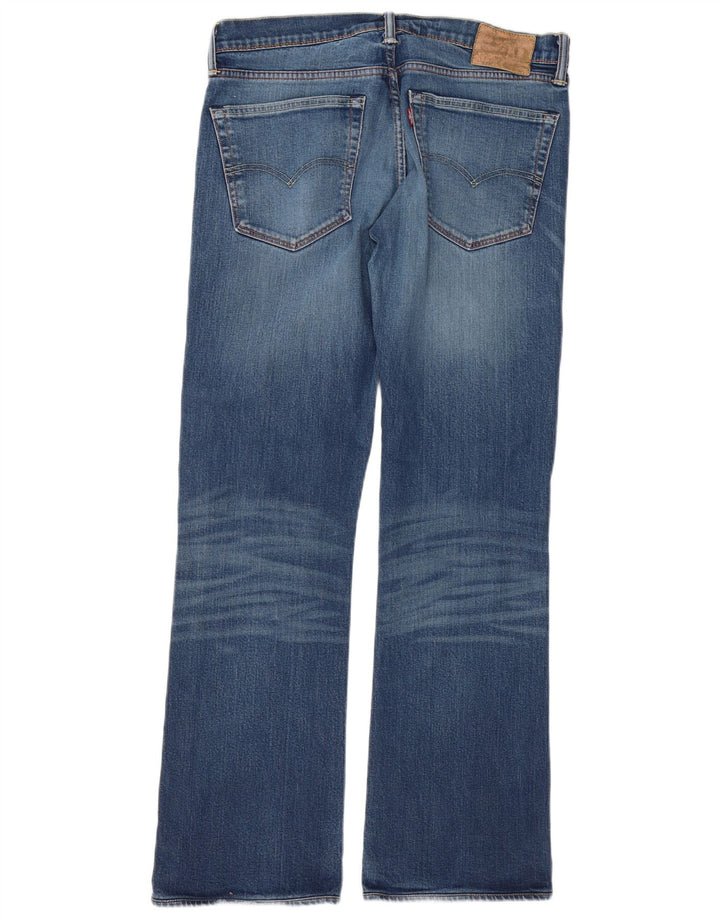 Levi's Uomo 521 Jeans Bootcut W36 L32 Cotone Blu