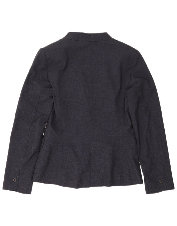 Giacca blazer a 1 bottone da donna Zara EU 38 piccola poliestere blu navy