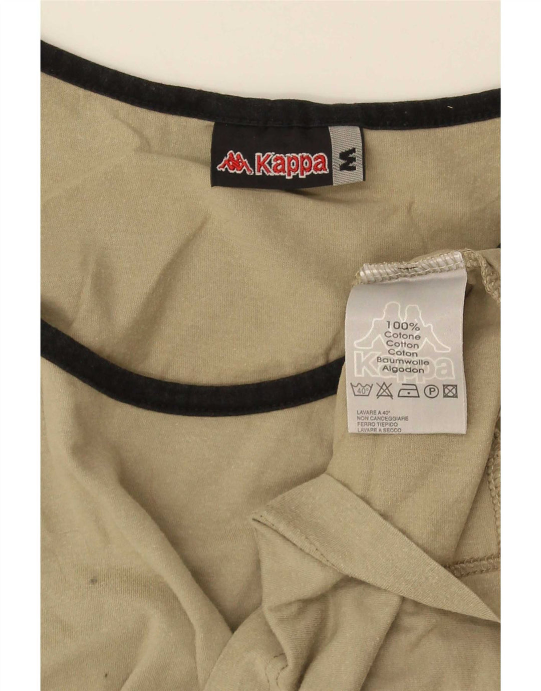 Canotta Uomo Kappa in cotone Beige Medio