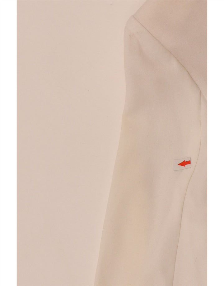 Giacca blazer aperta da donna Marks & Spencer UK 10 piccola poliestere bianco