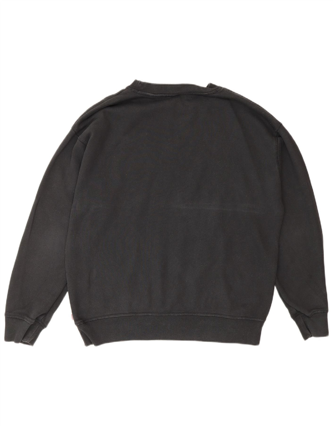 Felpa oversize con grafica da donna Levi's UK 14 cotone nero medio