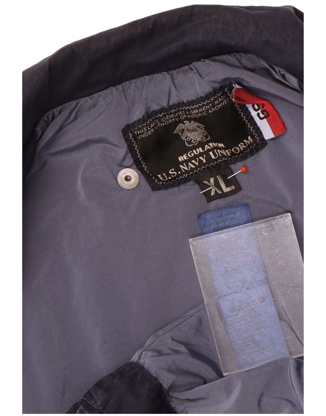 Giacca multiuso vintage da uomo UK 42 XL in nylon blu navy