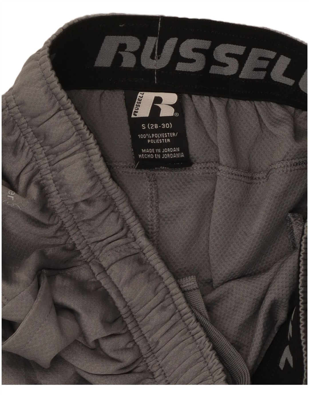 Pantaloncini sportivi da uomo Russell Athletic Small in poliestere color block grigio