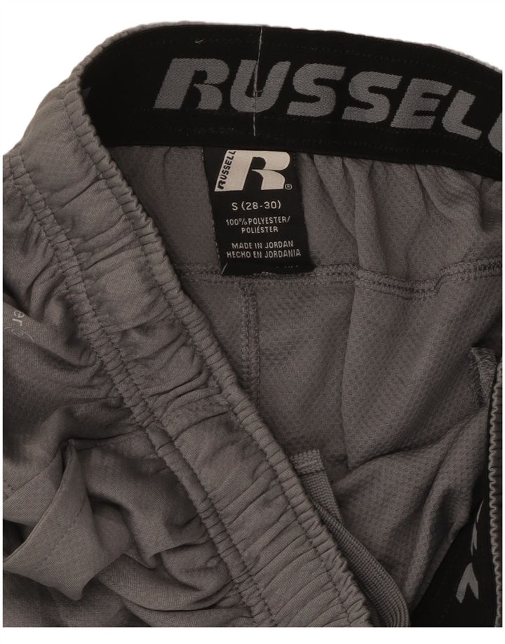 Pantaloncini sportivi da uomo Russell Athletic Small in poliestere color block grigio