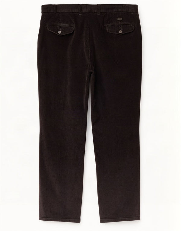 Pantaloni dritti in velluto a coste Marks & Spencer da uomo blu Harbour W40 L31 Navy