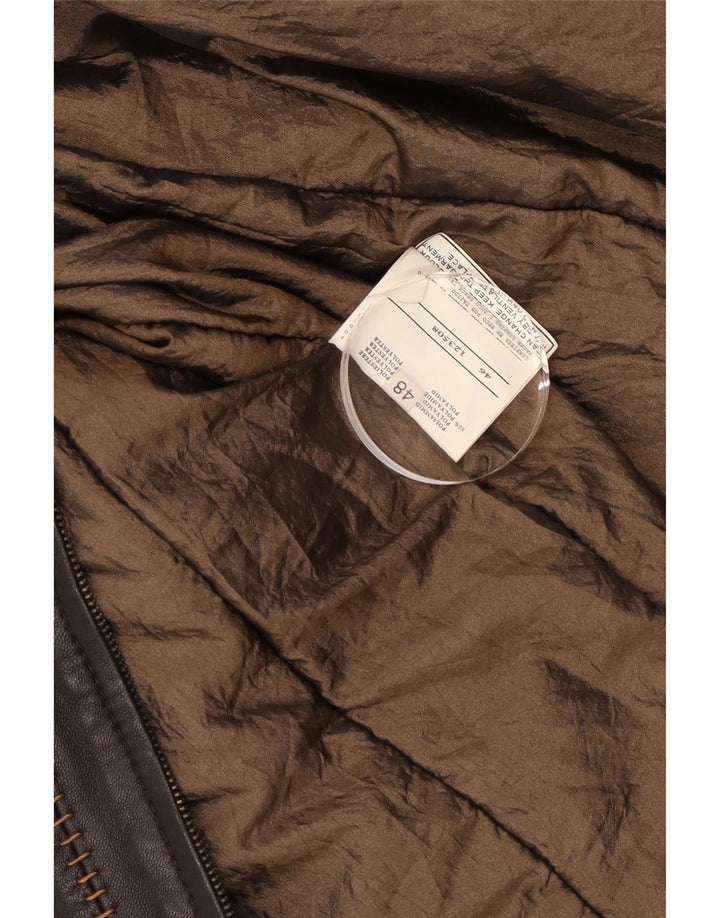 Giacca in Pelle Donna Mabrun IT 48 XL Pelle Nera