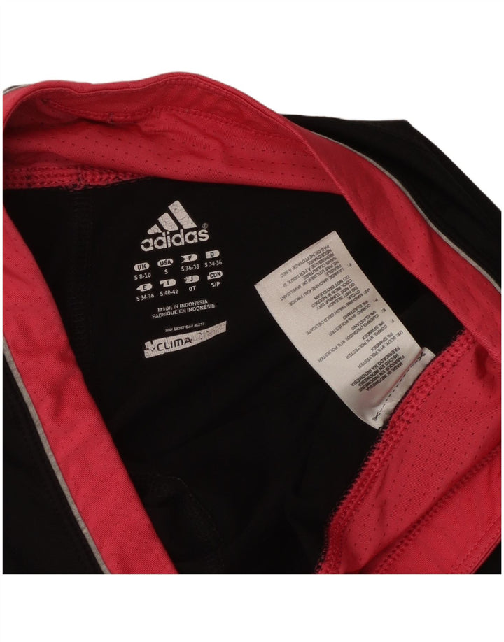 Leggings ADIDAS Climalite Capri da donna UK 8/10 piccolo poliestere nero